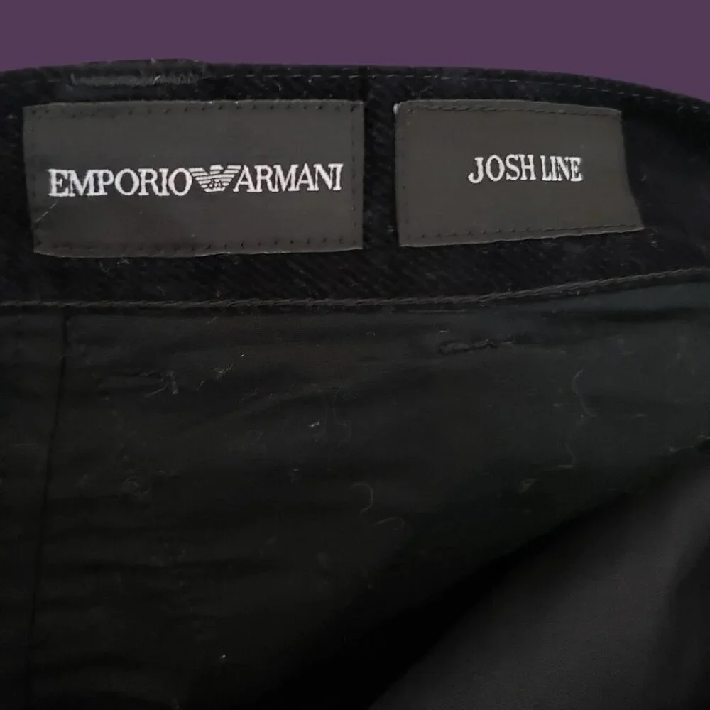Emporio Armani Vtg Josh Line Soft Corduroy & Velvet Pants Mens Size 32